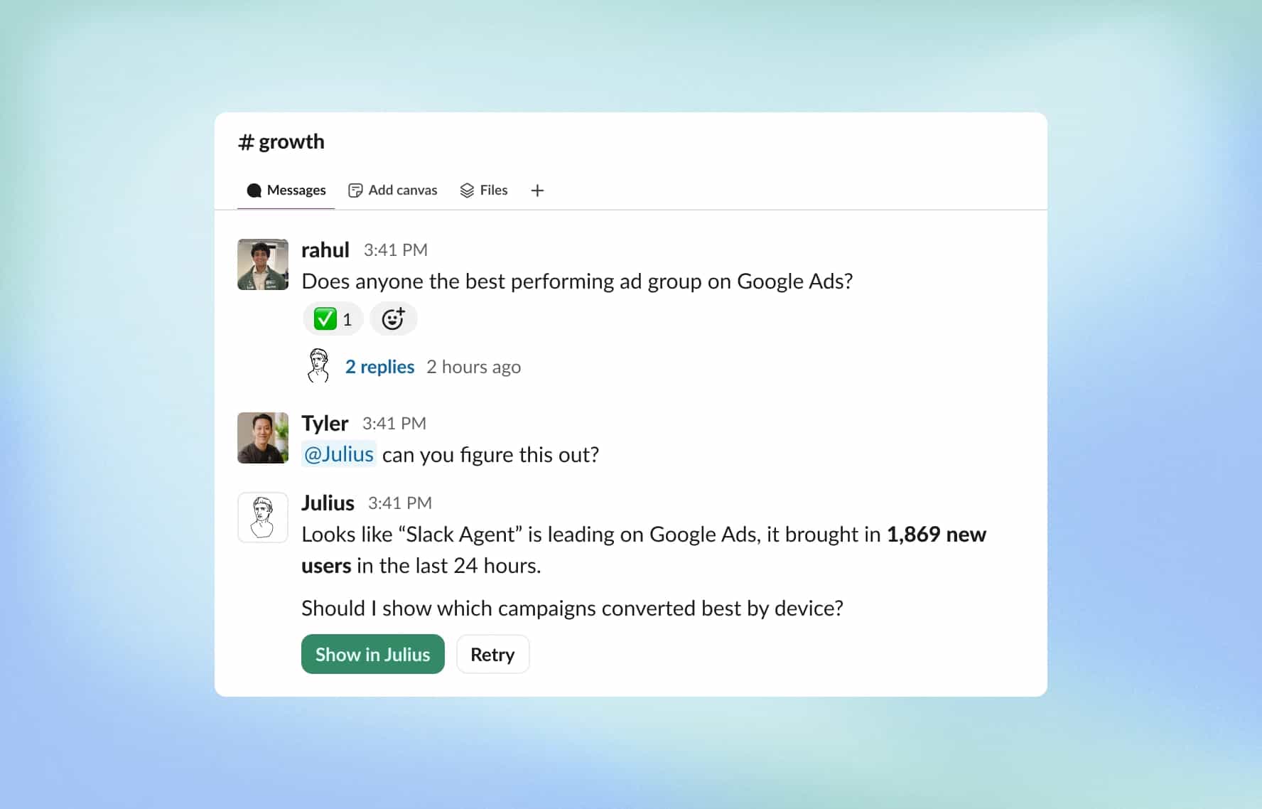 Insights where you work